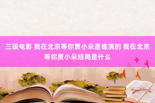 三级电影 我在北京等你贾小朵是谁演的 我在北京等你贾小朵结局是什么